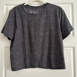 Outdoor Voices CloudKnit Boxy Tee - Heather Charcoal